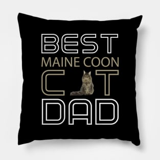 Best Maine Coon Cat Dad Pillow