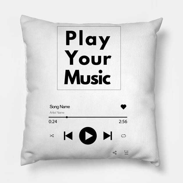 Play Music Pillow by ByuDesign15