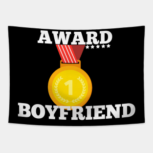 Award Trophy Best Boyfriend i love my boyfriend gift Tapestry
