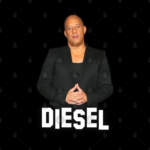 Vin Diesel - Inscription Diesel - Digital art #6 by Semenov