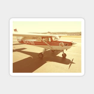 Sepia Airplane Magnet