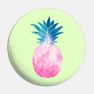 Pink galaxy pineapple Pin