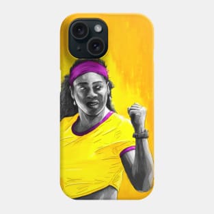 Serena Williams Tennis Artwork Phone Case