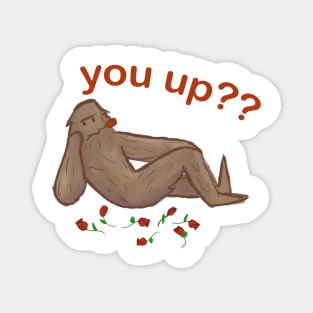 Sensual BigFoot (with text) Magnet