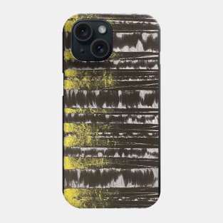 Black and White Birch Trees with Yellow Leaves Phone Case