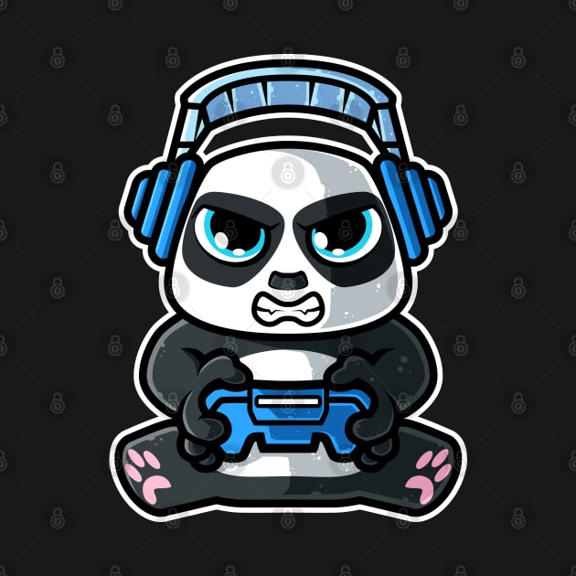 Video Games Nerd Giant Panda Bear Gaming - Gamer Gift graphic by theodoros20