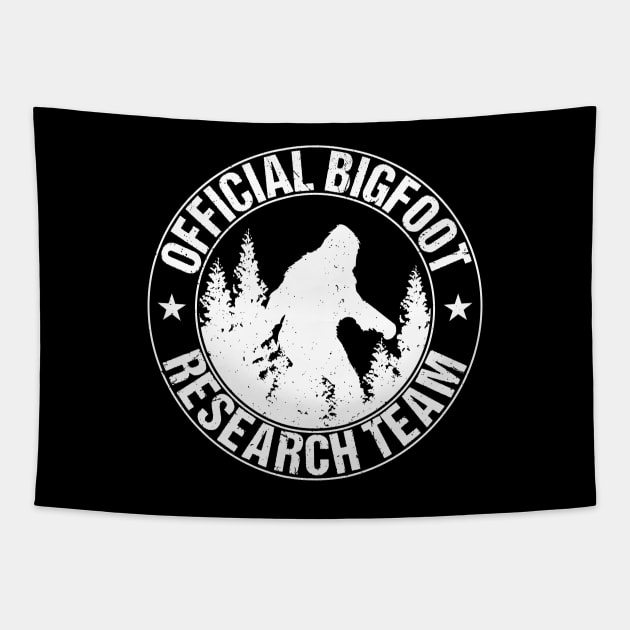 Bigfoot Research Team Tapestry by Tesszero