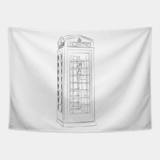 Phone booth Tapestry