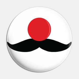 Clown nose mustache Pin