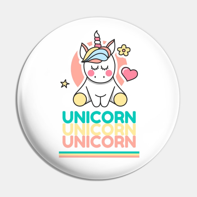 I love Unicorns Pin by Naumovski