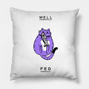 Well Fed Cat Pillow