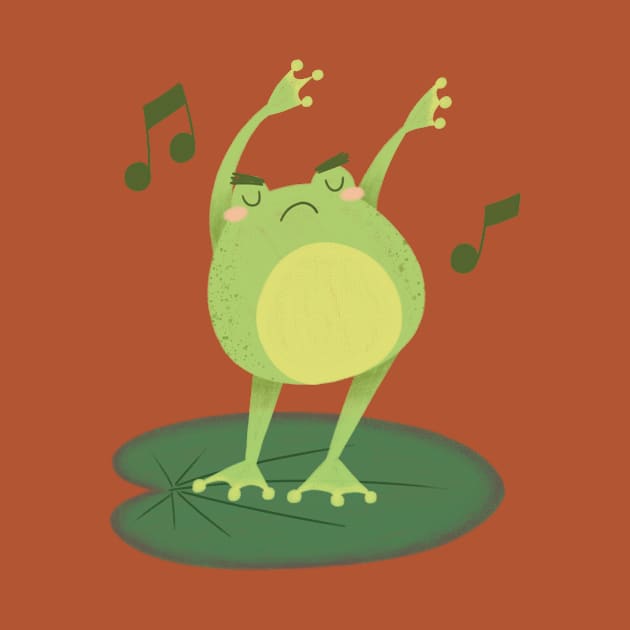 Angry Dance Froggie by AmalteaOlenska