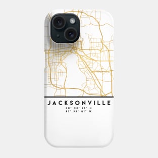 JACKSONVILLE FLORIDA STREET MAP ART Phone Case