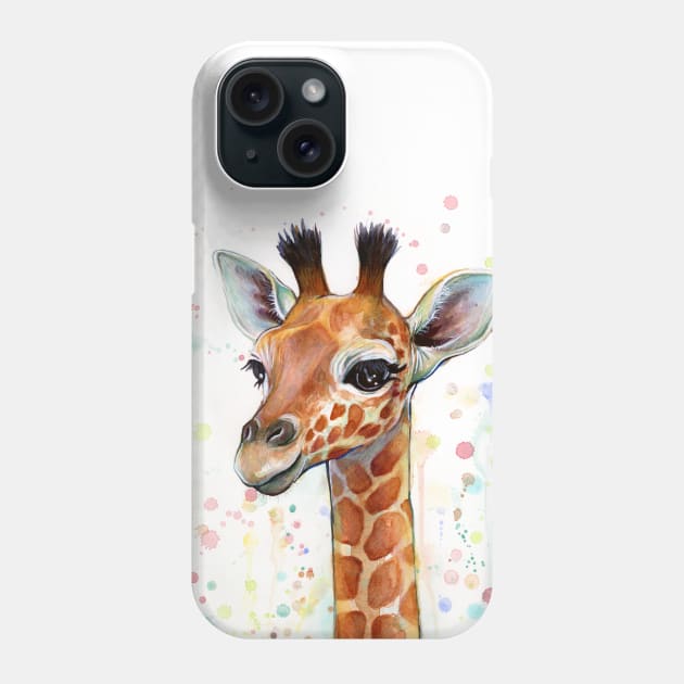 Baby Giraffe Phone Case by Olechka