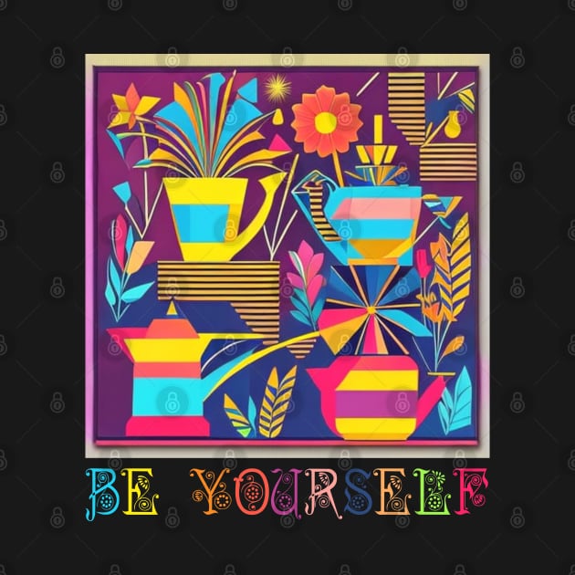 Be Yourself Design for Garden and Flower Lovers by FlamingThreads