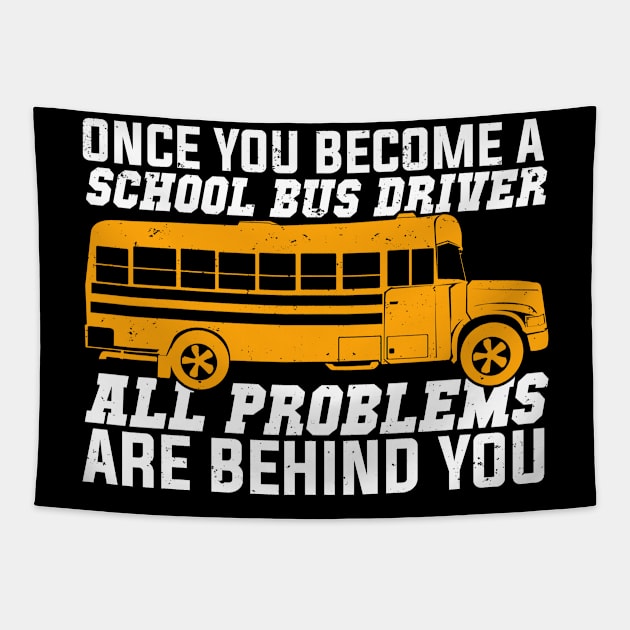 Funny School Bus Driver Gift Tapestry by Dolde08