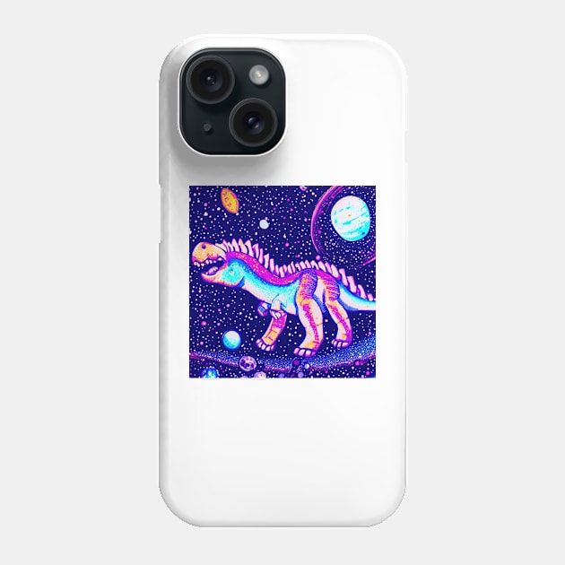 Space dinosaur Phone Case by zajkart