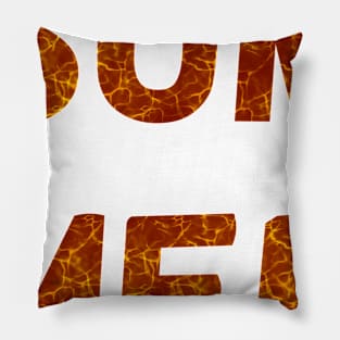 Summer! The word summer in orange colors. Pillow