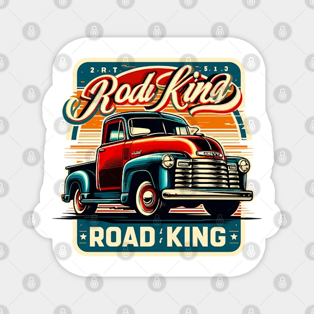 Chevy Truck, Road King Magnet by Vehicles-Art