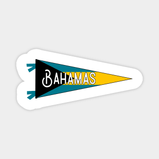 Bahamas Flag Pennant Magnet