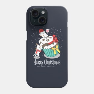 Cool Santa Cat - Happy Christmas and a happy new year! - Available in stickers, clothing, etc Phone Case