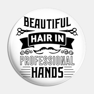 Beautiful hair in professional hands Pin