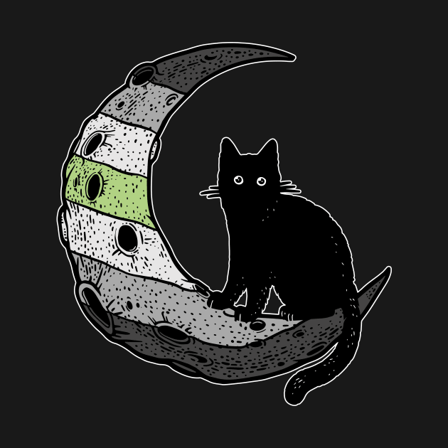 Agender Cat Moon by Psitta