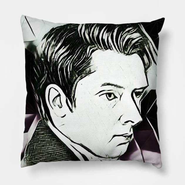 William Hazlitt Black And White Portrait | William Hazlitt Artwork 3 Pillow by JustLit