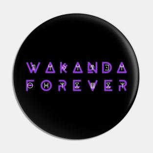 Wakanda forever variant Pin