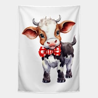 Christmas Cow Tapestry