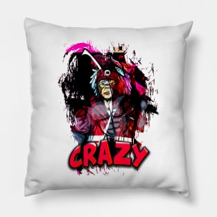 Crazy world t-shirt design Pillow