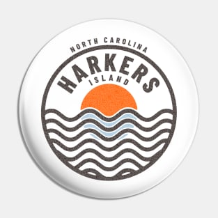 Harkers Island, NC Summertime Vacationing Sunrise Waves Pin