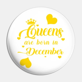 Queens Are Born In December Pin