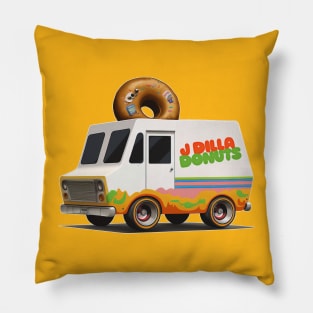 J Dilla Donuts Van Pillow