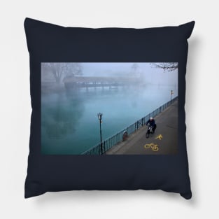 Cycling by the river Pillow