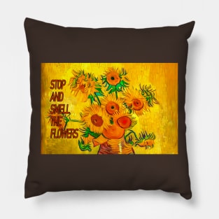 Stop and Smell the Flowers Pillow