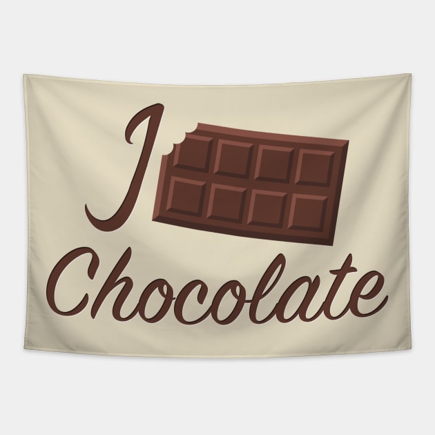 I Love Chocolate Tapestry by vladocar