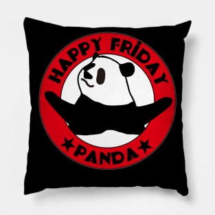 Panda’s Happy Friday Pillow