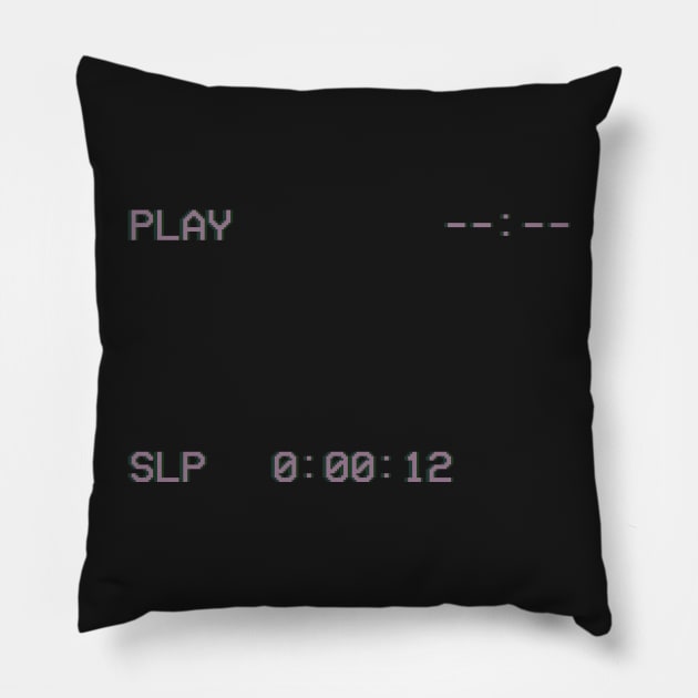 VCR VAPORWAVE SCREEN Pillow by hypergrid