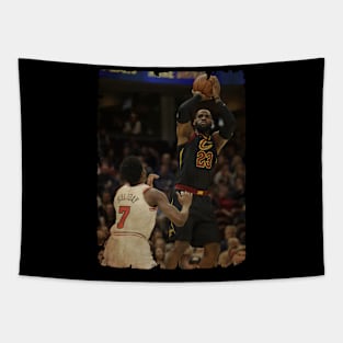 Lebron James vs Scottie Pippen Tapestry