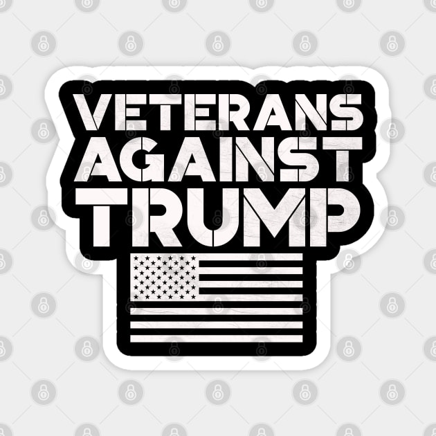 Veterans Against Trump Typography Design Magnet by StreetDesigns