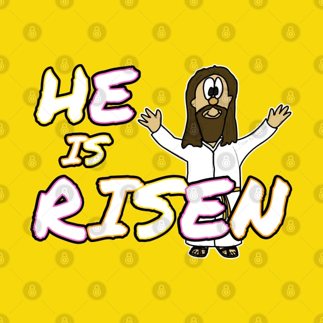 Easter Jesus He Is Risen Christian Church by doodlerob