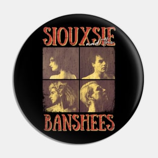 Siouxsie and the Banshees Vintage 1976 // The Scream Original Fan Design Artwork Pin