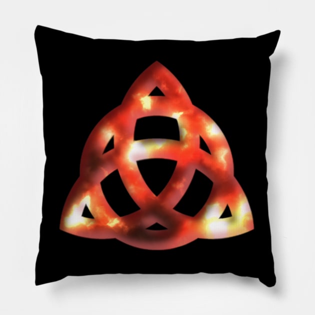 Triquetra Celtic Knot Pillow by Africa