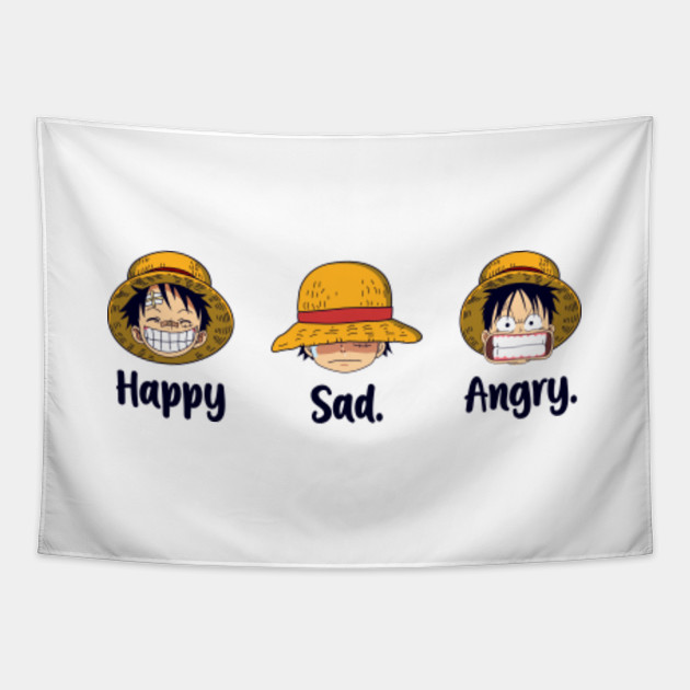 Monkey D Luffy Moods One Piece Straw Hat Pirates One Piece Luffy Tapestry Teepublic 2020 popular 1 trends in toys & hobbies, men's clothing, home & garden, novelty & special use with monkey luffy battle and 1. monkey d luffy moods one piece straw hat pirates