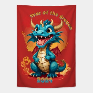 Chinese new year of the dragon 2024 Tapestry