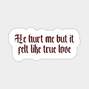 He hurt me but it felt like true love Ultraviolence Lana del Rey Magnet