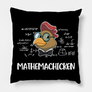 Mathemachicken Funny Chicken Gift Pillow