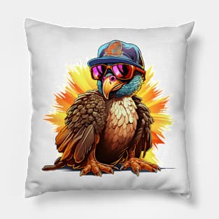 Cartoon Thanksgiving Turkey #14 Pillow