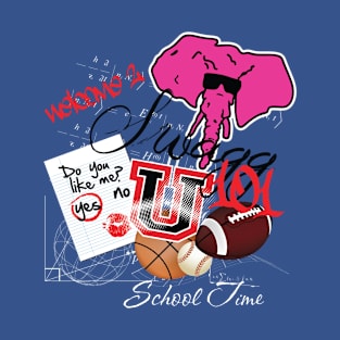 Welcome to SWAGG U Pink Elephant T-Shirt